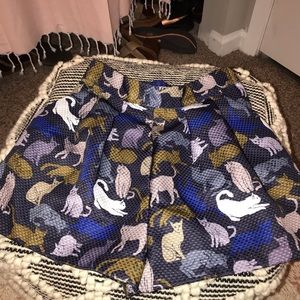 Cat Print Shorts